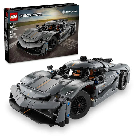 LEGO Technic 42173 Koenigsegg Jesko Absolut Grey Hypercar, Sports Car Building Toy (801 Pieces) - Jaiman Toys