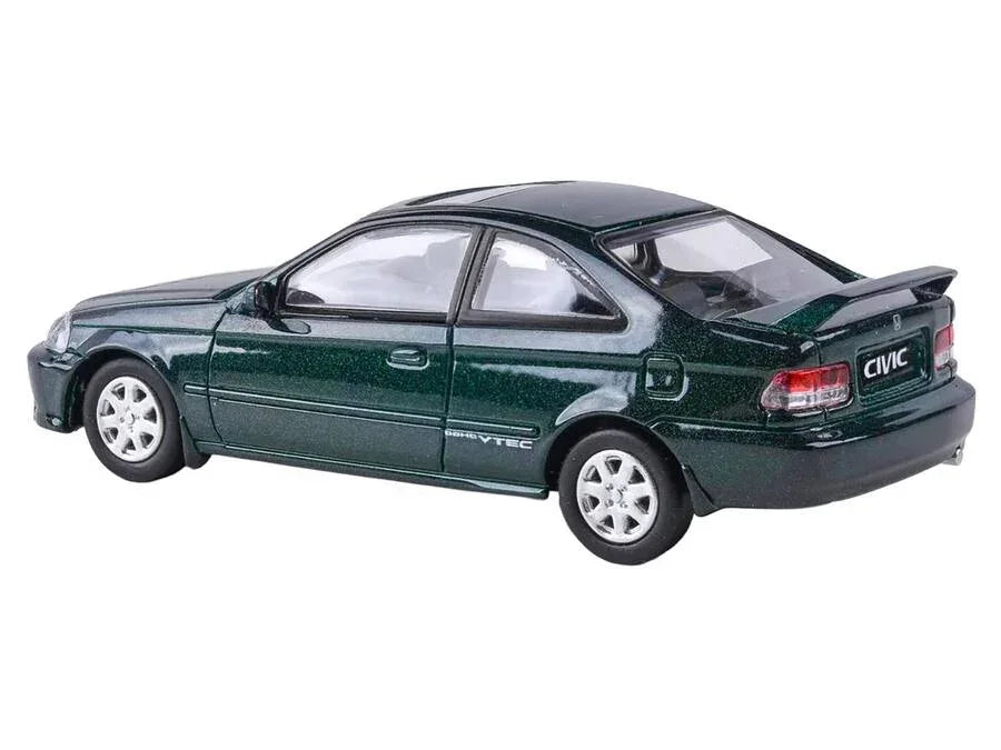 PARA64 1:64 Honda Civic Coupe 1999 Clover Green Pearl Diecast Model Car – JDM Classic Collectible