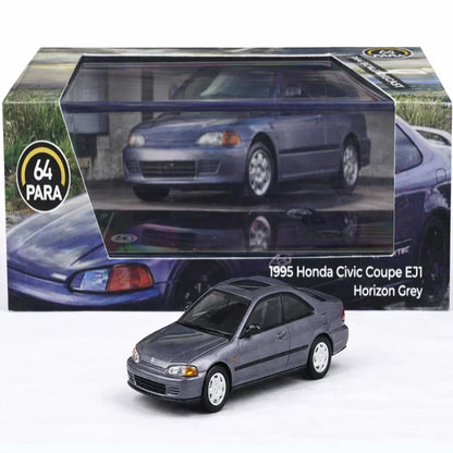 PARA64 1:64 Honda Civic Coupe EJ1 1995 Horizon Grey Diecast Model Car – Classic JDM Collectible