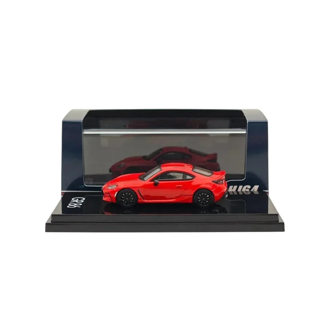 Hobby Japan 1:64 Toyota GR86 RZ Red with Rear Spoiler – HJ644048R Diecast Model Car - Jaiman Toys