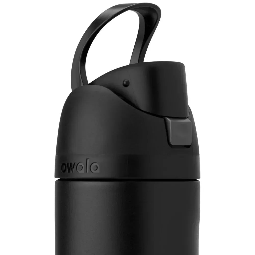 Owala FreeSip Insulated Stainless Steel Water Bottle with Straw for Sports, Travel, and School 24 OZ | 710 ML (Black) - Jaiman Toys
