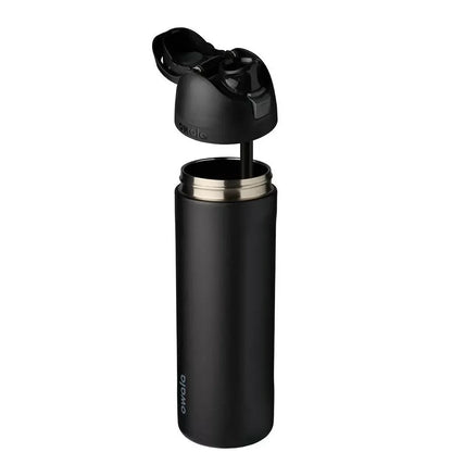 Owala FreeSip Insulated Stainless Steel Water Bottle with Straw for Sports, Travel, and School 24 OZ | 710 ML (Black) - Jaiman Toys
