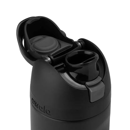 Owala FreeSip Insulated Stainless Steel Water Bottle with Straw for Sports, Travel, and School 24 OZ | 710 ML (Black) - Jaiman Toys