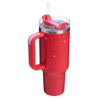STANLEY LoveShack Fancy Quencher H2.0 FlowState Stainless Steel Vacuum Insulated Tumbler with Lid and Straw for Water, Iced Tea or Coffee (Heather, 40 oz) - Jaiman Toys