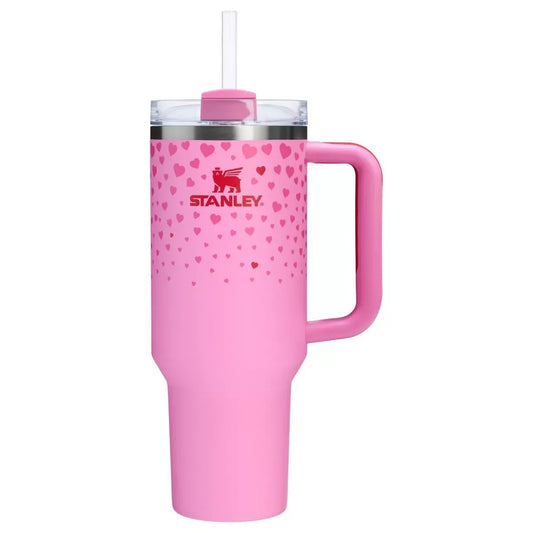 STANLEY LoveShack Fancy Quencher H2.0 FlowState Stainless Steel Vacuum Insulated Tumbler with Lid and Straw for Water, Iced Tea or Coffee (Heather, 40 oz) - Jaiman Toys