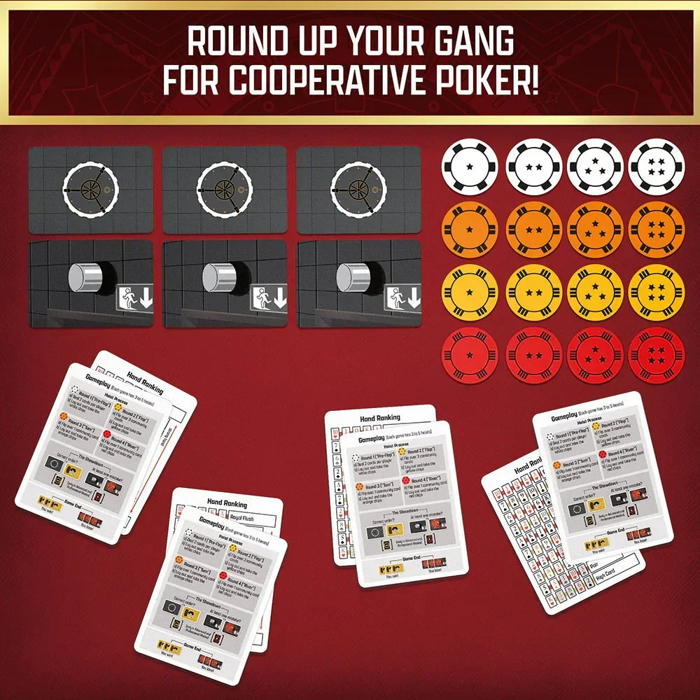 The Gang Cooperative Poker Game | Co-Op Strategy & Deduction Card Game | 3–6 Players