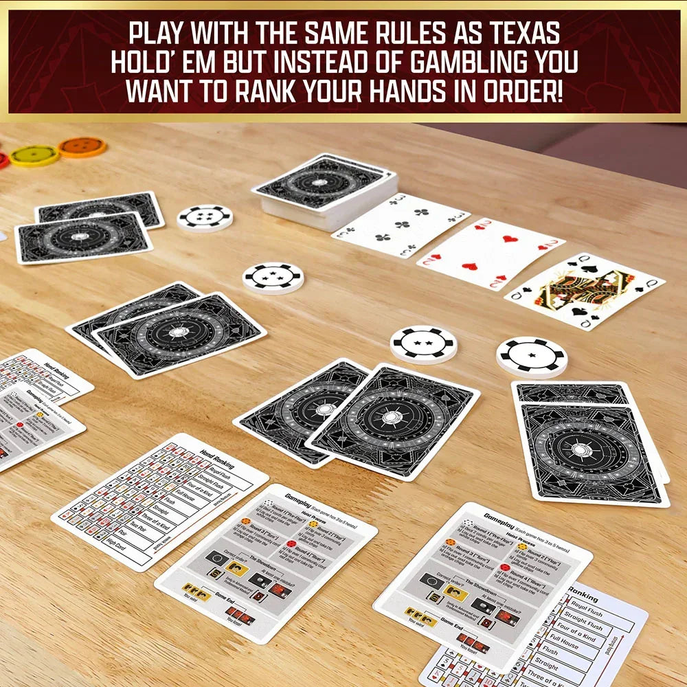 The Gang Cooperative Poker Game | Co-Op Strategy & Deduction Card Game | 3–6 Players
