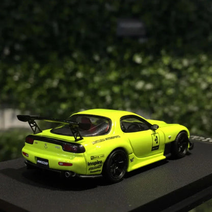 BSC  1:64 MAZDA RX-7 Lime Green Diecast Car Model