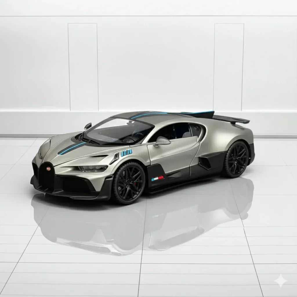 JOY JUNCTION 1:32  Bugatti Divo – Die-Cast Model Car -Grey (JJ248)