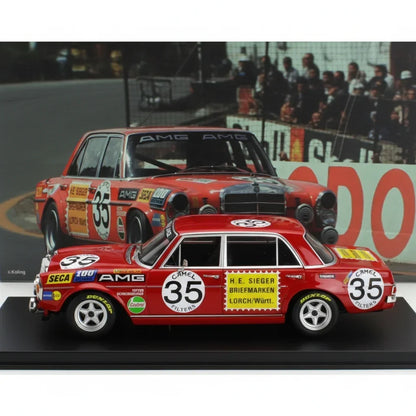 Ghost Player 1:64 MERCEDES BENZ 300SEL AMG Red  #35 Diecast Model Car