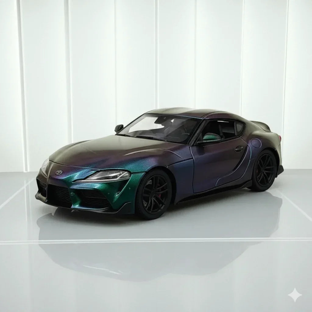 BSC 1:64 Scale Toyota GR Supra A90 chameleon paint finish Diecast Cat Model - Jaiman Toys