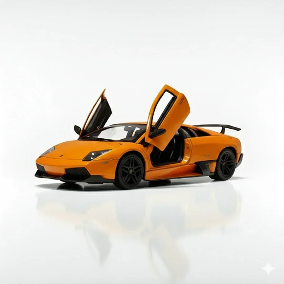 Rastar 1:24 Lamborghini Murcielago LP 670-4 SV Die-Cast Car Model-Yellow (39300) - Jaiman Toys