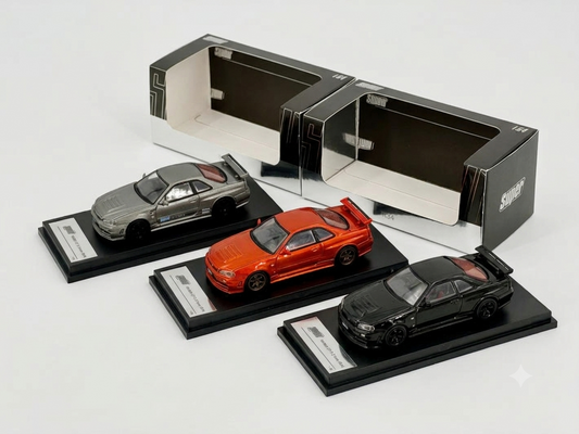 Shadow 1:64 Nissan Skyline GT-R R34 Z-Tune Diecast Model Car | Premium Collectible with 3 Color Variants