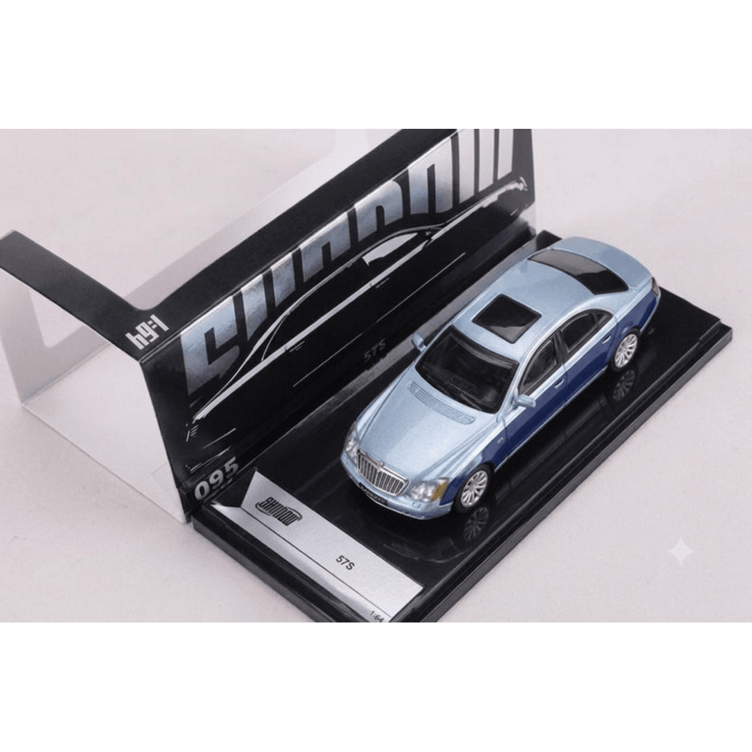 SHADOW 1:64 Maybach 57S Blue Diecast Model Car | Premium Luxury Sedan Collectible