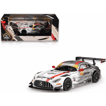 PARA64 1:64 Mercedes-AMG GT3 #130 GruppeM Racing – Maro Engel Winner Macau GT Cup FIA GT World Cup 2024 Diecast Model Car