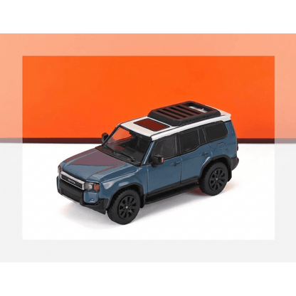 GCD Models 1:64 Toyota Land Cruiser Prado 250 2024 Blue & White KS-075-421 Diecast Model Car