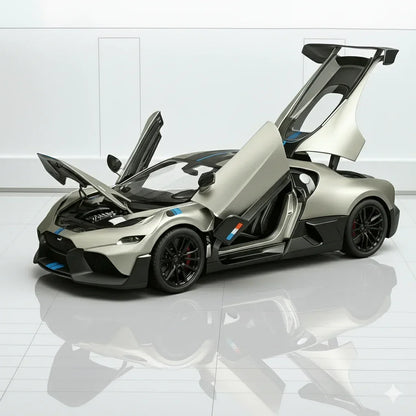 JOY JUNCTION 1:32  Bugatti Divo – Die-Cast Model Car -Grey (JJ248)