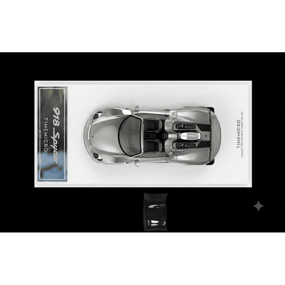 Time Micro Porsche 918 Spyder Figure Edition 1:64 Scale Diecast Model Car | Premium Metal Collector Car | Collector Figure Included | Limited Edition | 14+
