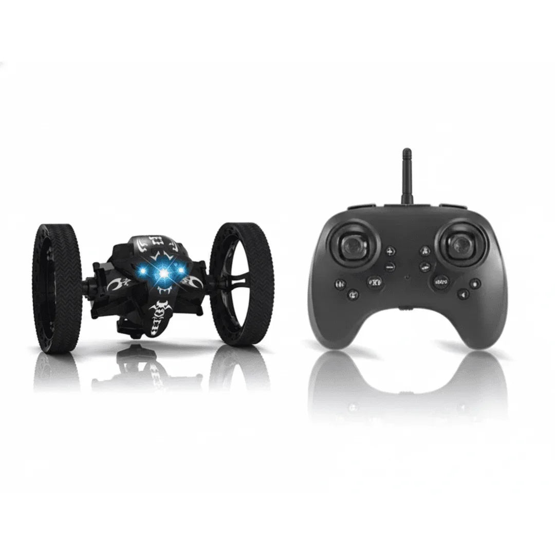 JJRC Q207 2.4G Double-Sided RC Stunt Car with Camera, Lights & Bounce Action Car