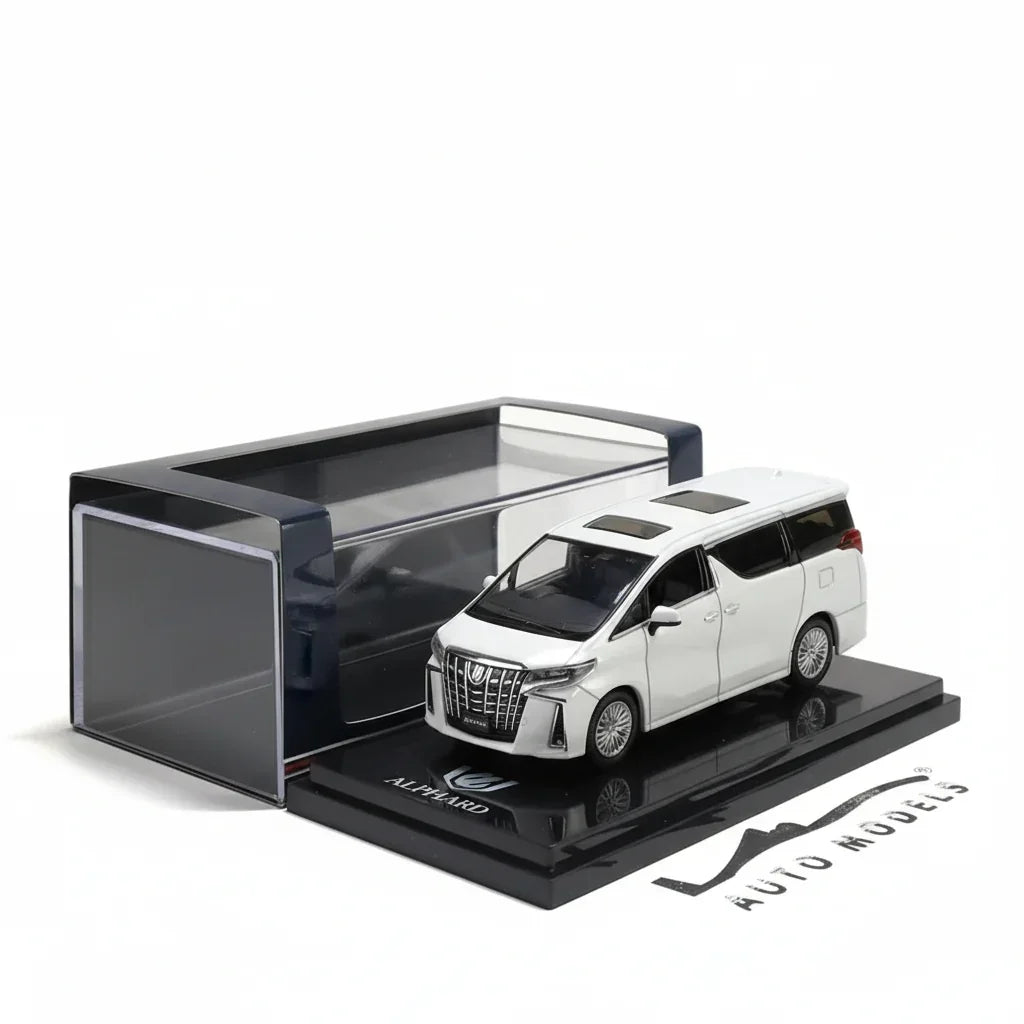 1:64 Hobby Japan Toyota ALPHARD HYBRID  (H30W) HJ645012BW  With Sunroof White Pearl Crystal Shine Diecast Car Model