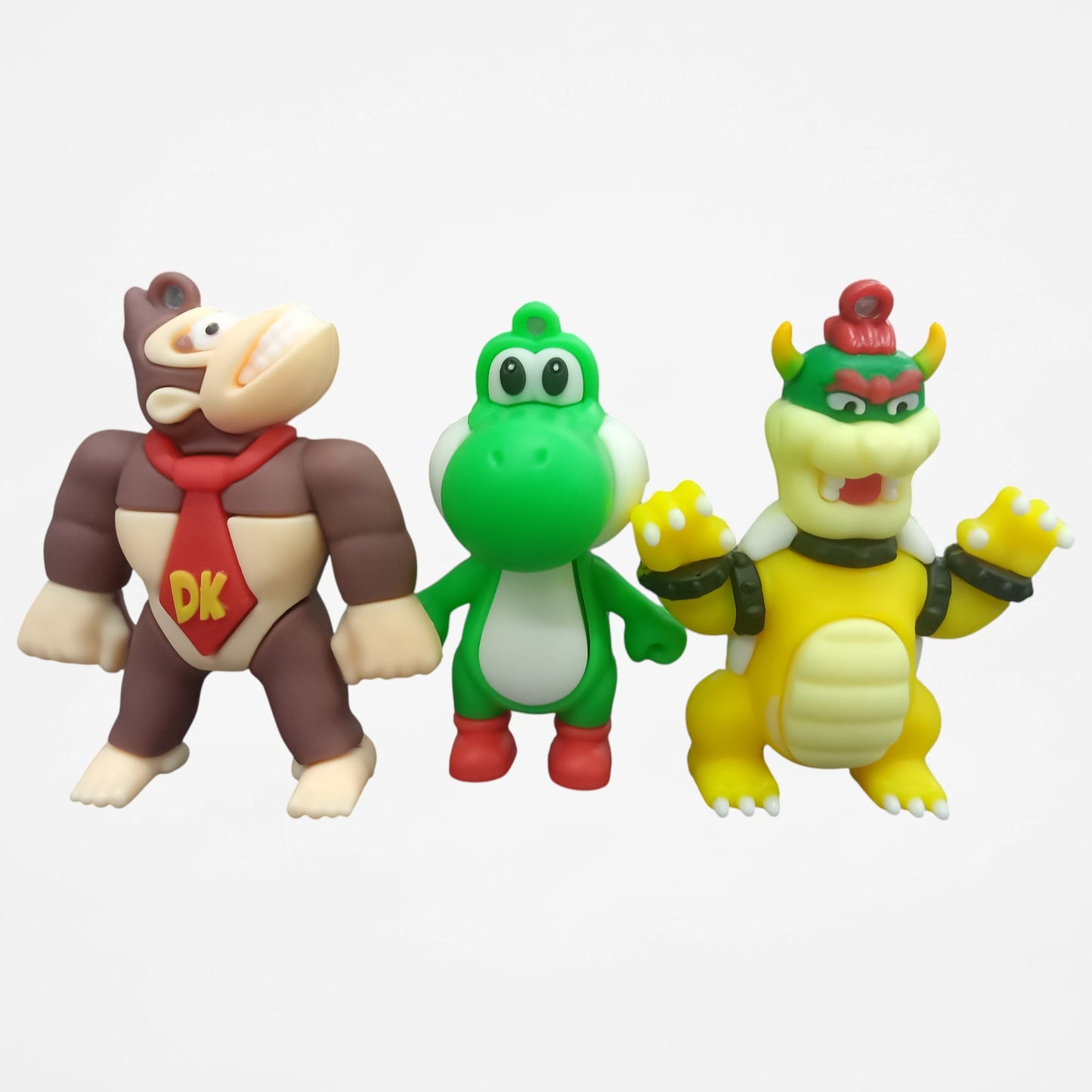 Super Mario 6-Piece Action Figure Gift Set | Mario, Luigi, Princess Peach, Yoshi, Bowser & Donkey Kong | Collectible PVC Figures for Kids & Fans