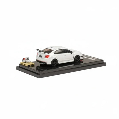 Hobby JAPAN 1:64  HJ641040W 1:64 Subaru WRX STI RA-R w/EJ20 Engine Display- White