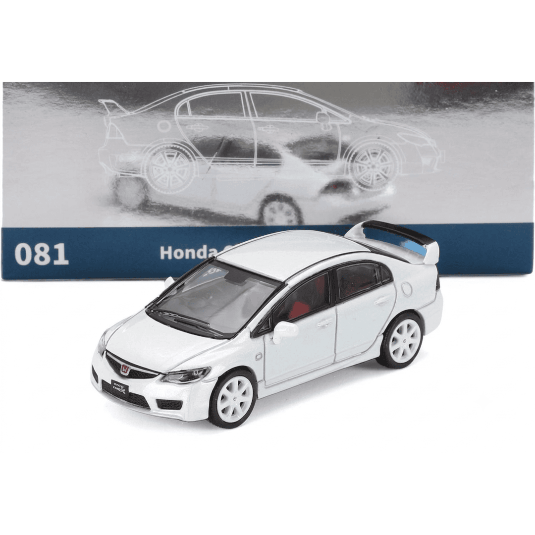 DCT Models 1:64 Honda Civic Type R (FD2) 2007 White Diecast Model Car | Premium JDM Collectible Display Edition