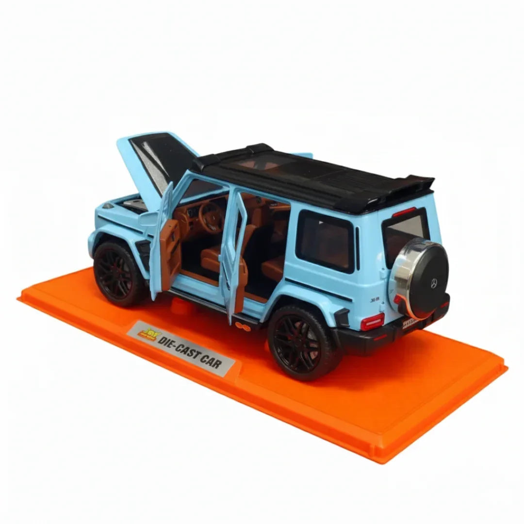 Joy Junction 1:24 TURBO VB SUV Die-Cast Car Model – Blue | Openable Doors, Lights, Sound & Pull-Back Action (JJ270) - Jaiman Toys