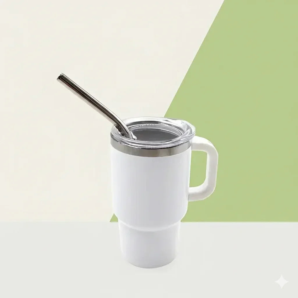 The Quencher H1.0 FlowState™ Miniature Tumbler | 90ml (3oz) Double Wall Stainless Steel With Handle & Straw – Pack of 7