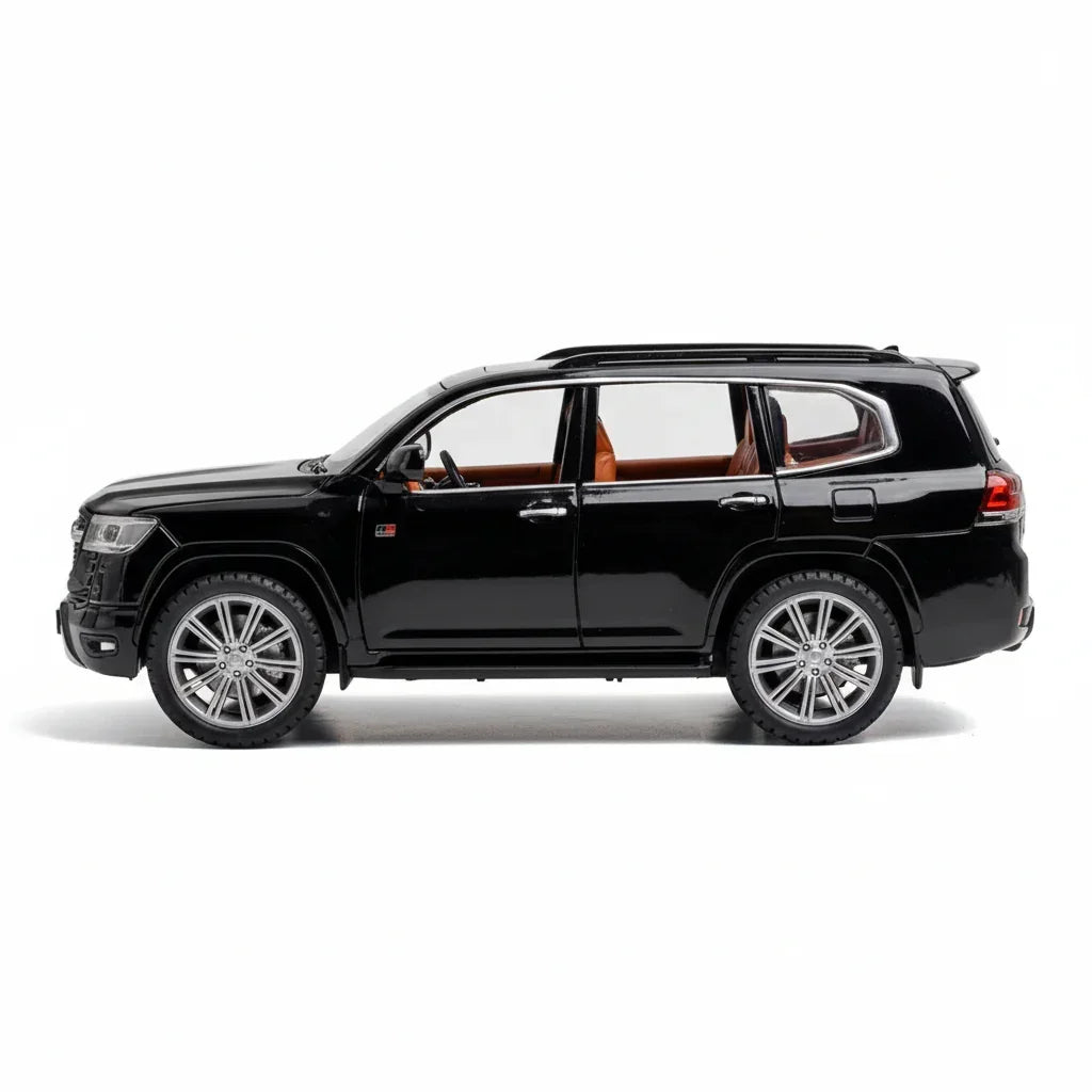 LJX Model 1:24 Toyota Land Cruiser Diecast Car – Pull Back Action, Openable Doors, Metal Body Collectible