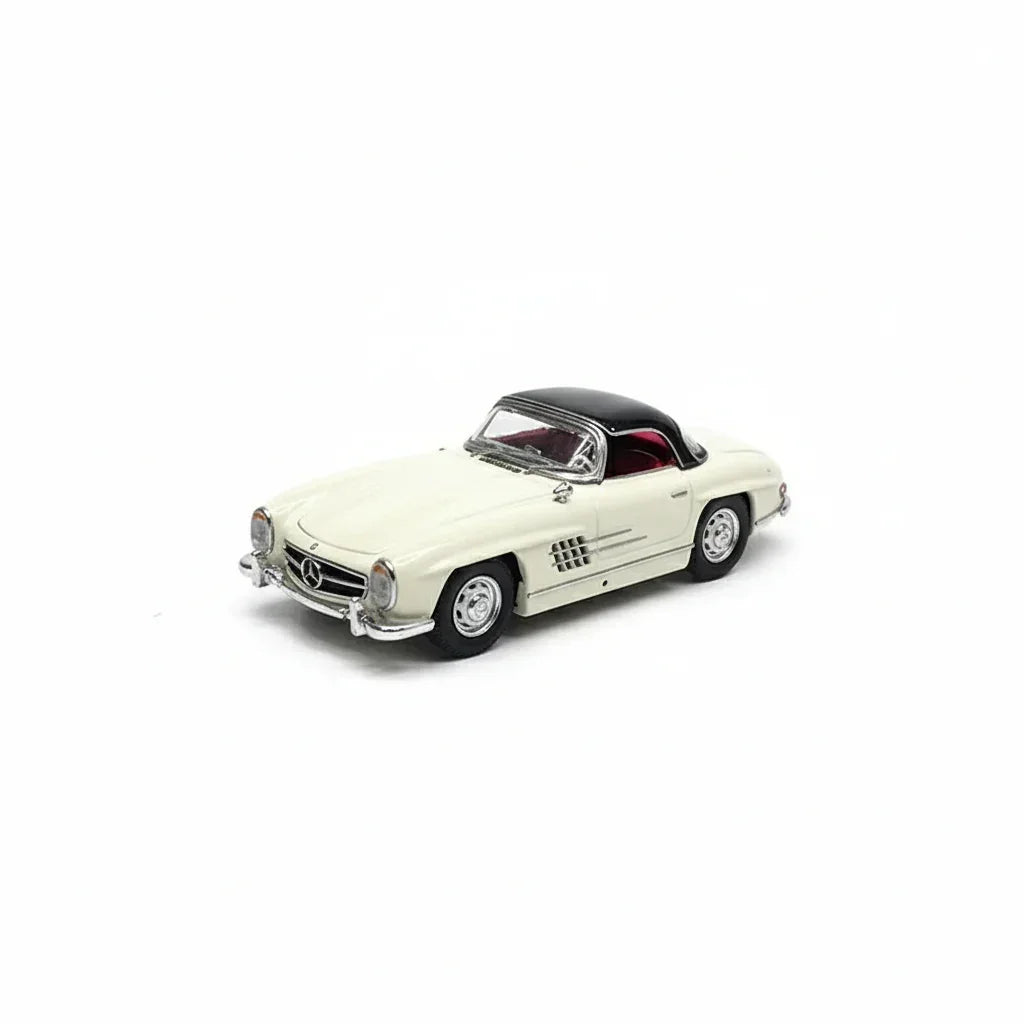GFCC 1:64 1960 Mercedes-Benz 300SL Roadster White Diecast Model Car