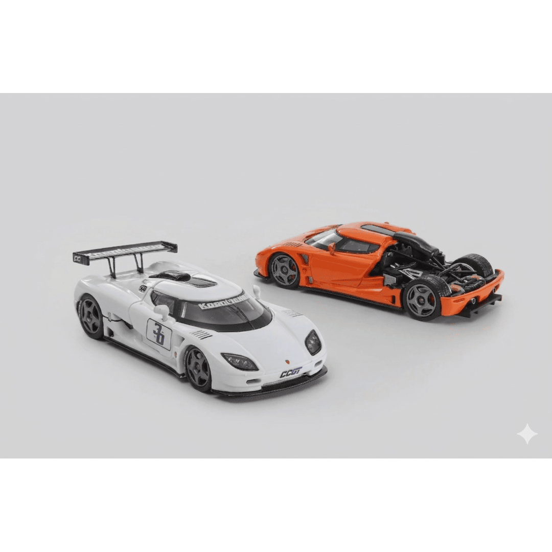 Autobots Model 1:64 Koenigsegg CCGT Die-Cast Model Car | Premium Hypercar Collectible with Opening Rear Section | 3 Variants