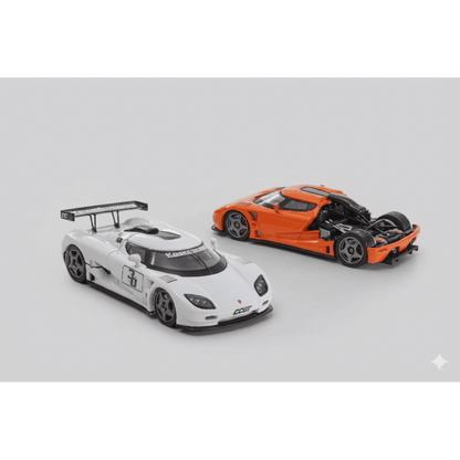 Autobots Model 1:64 Koenigsegg CCGT Die-Cast Model Car | Premium Hypercar Collectible with Opening Rear Section | 3 Variants