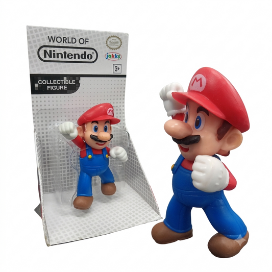 Jakks Pacific World of Nintendo Collectible Mini Figure Mario 2.5 Inch | Official Nintendo Licensed Action Figure | Poseable Toy for Kids & Collectors