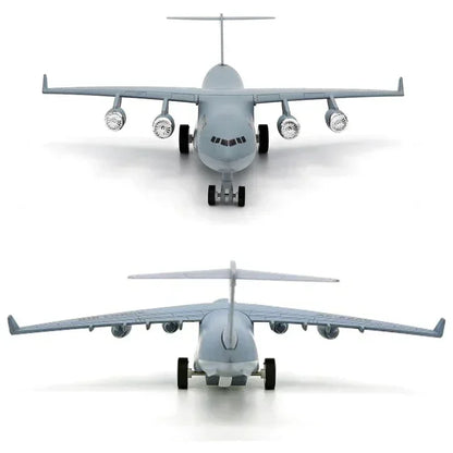 MetalHot Diecast Fighter Airplane Pull-Back Action with Light & Sound - 1:400 Scale (Blue) - Jaiman Toys