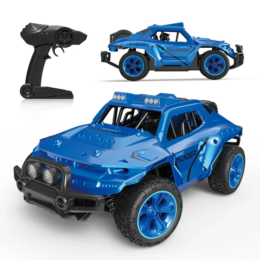 TKKJ THUNDER 1:16 RC Monster Truck 4WD 2.4GHz Remote Control Car | 25KM/H High-Speed Off-Road Rock Crawler