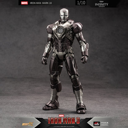 ZD Toys Marvel Infinity Saga Iron Man Mark 34 (MK XXXIV) Action Figure (7 Inch) | 1:10 Scale Premium Collectible