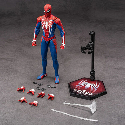 ZD Toys Marvel Spider-Man Advanced Suit Action Figure (7 Inch) | 1:10 Scale Premium Collectible