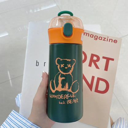 You Cup : Stainless Steel Water Bottle For Kids 380 ML (Green) - Jaiman Toys