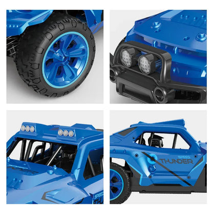 TKKJ THUNDER 1:16 RC Monster Truck 4WD 2.4GHz Remote Control Car | 25KM/H High-Speed Off-Road Rock Crawler