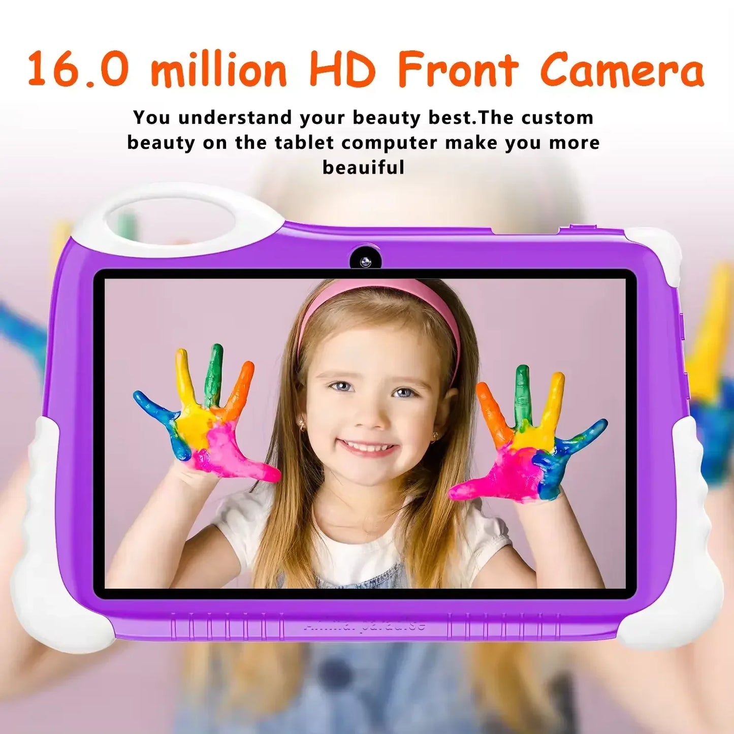 Kids Learning Tablet – 7" HD, 128GB, Dual Cameras, 4G/WiFi, Parental Lock, Fall-Proof Cover - Jaiman Toys