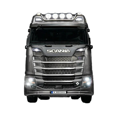 Huina Model 1501 Scania 770S V8 RC Tractor Truck | 1:18 Scale Alloy Engineering Truck | 19-Channel 2.4GHz Remote Control with Lights & Sound