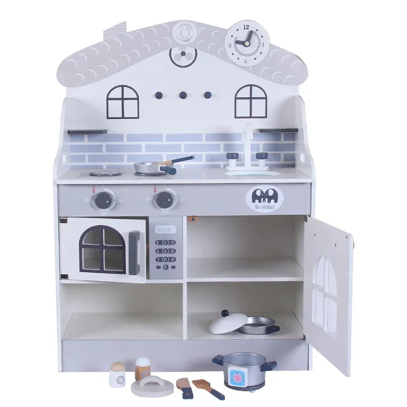 Japanese Wooden Kitchen C Set for Kids – Role-Play Educational Toy