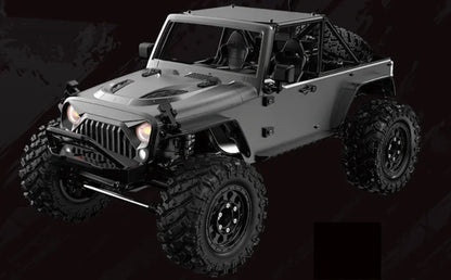 MJX Hyper Go H12Y Brushless 1:12 4WD RC Crawler Truck | LED Lights | 2.4GHz RTR Off-Road Vehicle (Grey)