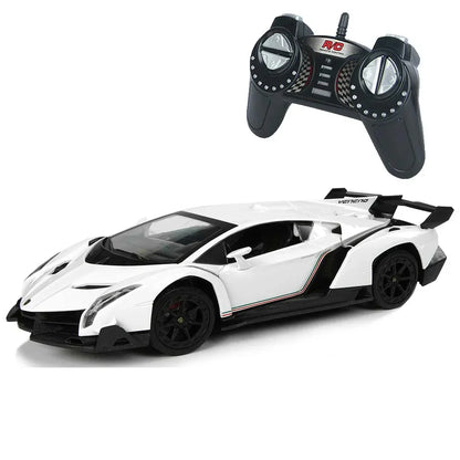 Lamborghini Veneno 1:18 R/C Supercar – High-Speed Remote Control, LED Lights & Rechargeable Power – Best Gift for Kids & Collectors! - Jaiman Toys