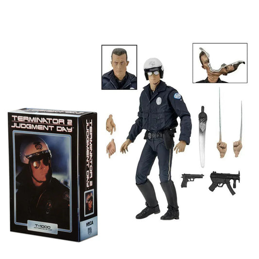 Terminator 2 T-1000 Motorcycle Cop Action Figure - 7-Inch Judgment Day Series (Age 17+) - Jaiman Toys