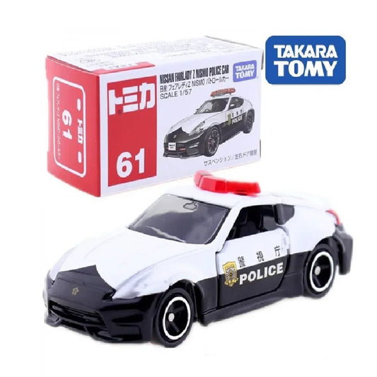 Tomica 61 NISSAN FAIRLADY Z NISMO POLICE CAR- TAKARA TOMY -Diecast Scale Model Car - 1/57 - Jaiman Toys