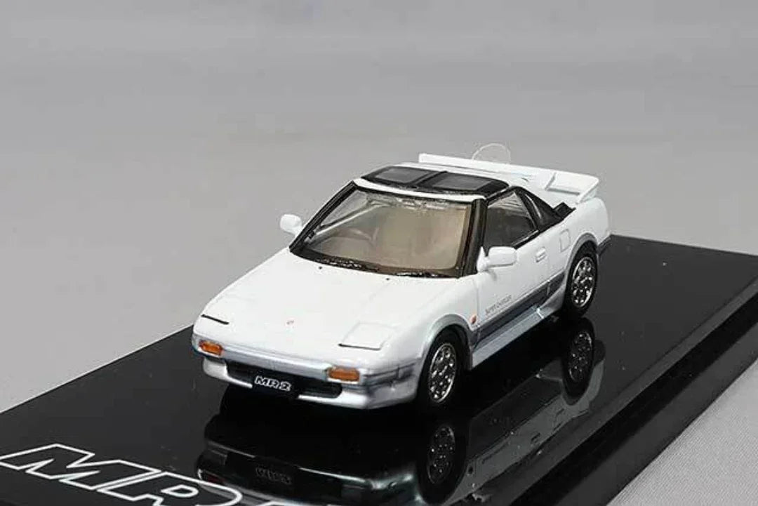 Hoda Japan 1:64 TOYOTA MR2 1600G-LIMITED SUPER CHARGER White HJ643056AWS Diecast Car Model - Jaiman Toys