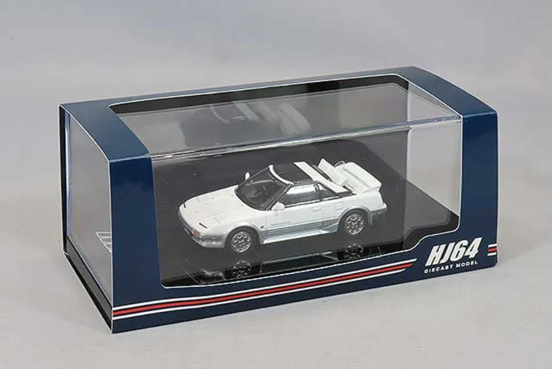 Hoda Japan 1:64 TOYOTA MR2 1600G-LIMITED SUPER CHARGER White HJ643056AWS Diecast Car Model - Jaiman Toys