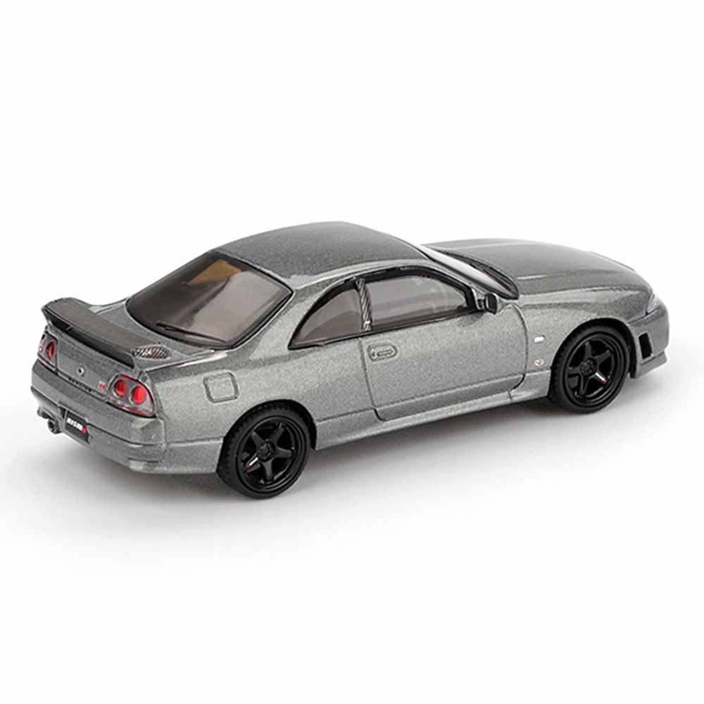 MINI GT 1:64 Nissan Skyline GT-R NISMO BCNR33 CRS Version Dark Metal Gray Die-Cast Model Car